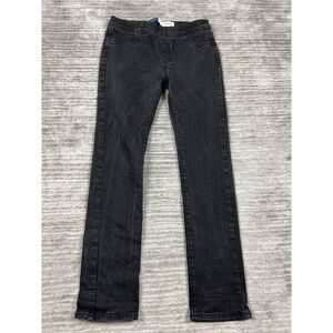 Old Navy Jeans Girls XL 14-16 Black Skinny Dark Wash Adjustable Waist‎